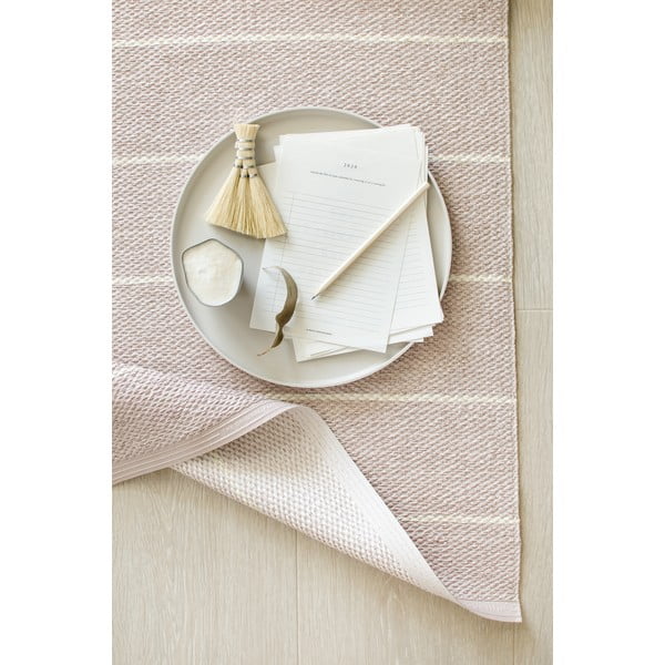 Jasnoróżowy dywan odpowiedni na zewnątrz 70x90 cm Carl Pale Rose – Pappelina-image-1