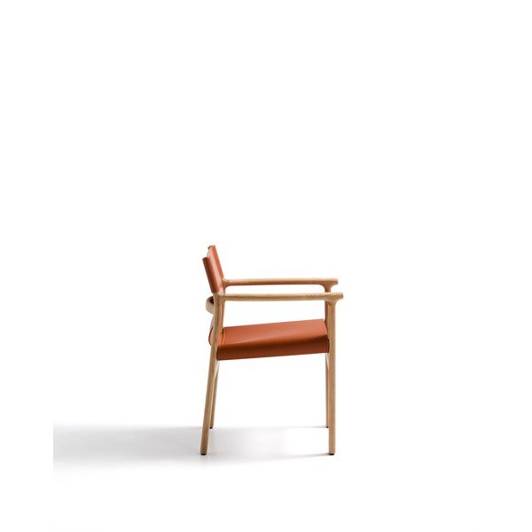 Koniakowe krzesło z litego drewna jesionowego z podłokietnikami Jan – Kave Home-image-3