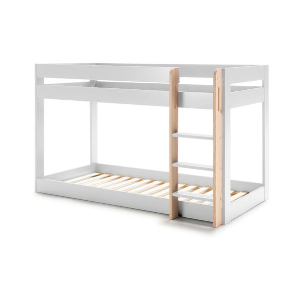 Białe piętrowe łóżko dziecięce 90x190 cm Angel – Marckeric-image-3