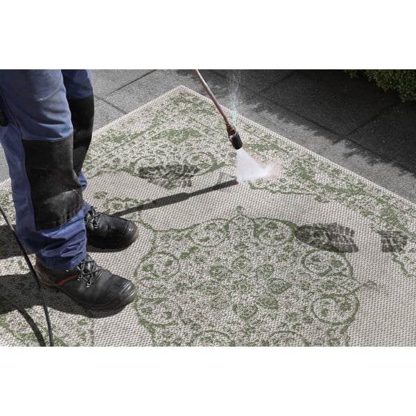 Zielono-beżowy dywan odpowiedni na zewnątrz Ragami Oslo, 80x150 cm-image-4