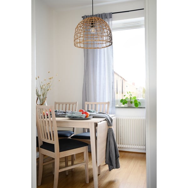 Matowy lakierowany stół z drewna dębowego z opuszczanym blatem Rowico Mimi, 120 x 80 cm-image-3