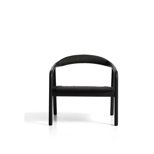 Czarny fotel drewniany/bez obicia Derile – Kave Home-image-4