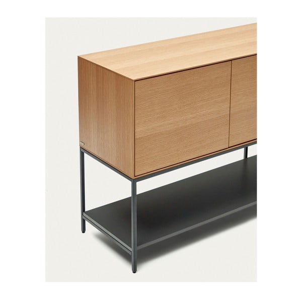 Niska komoda w dekorze dębu 195x80 cm Vedrana – Kave Home-image-4