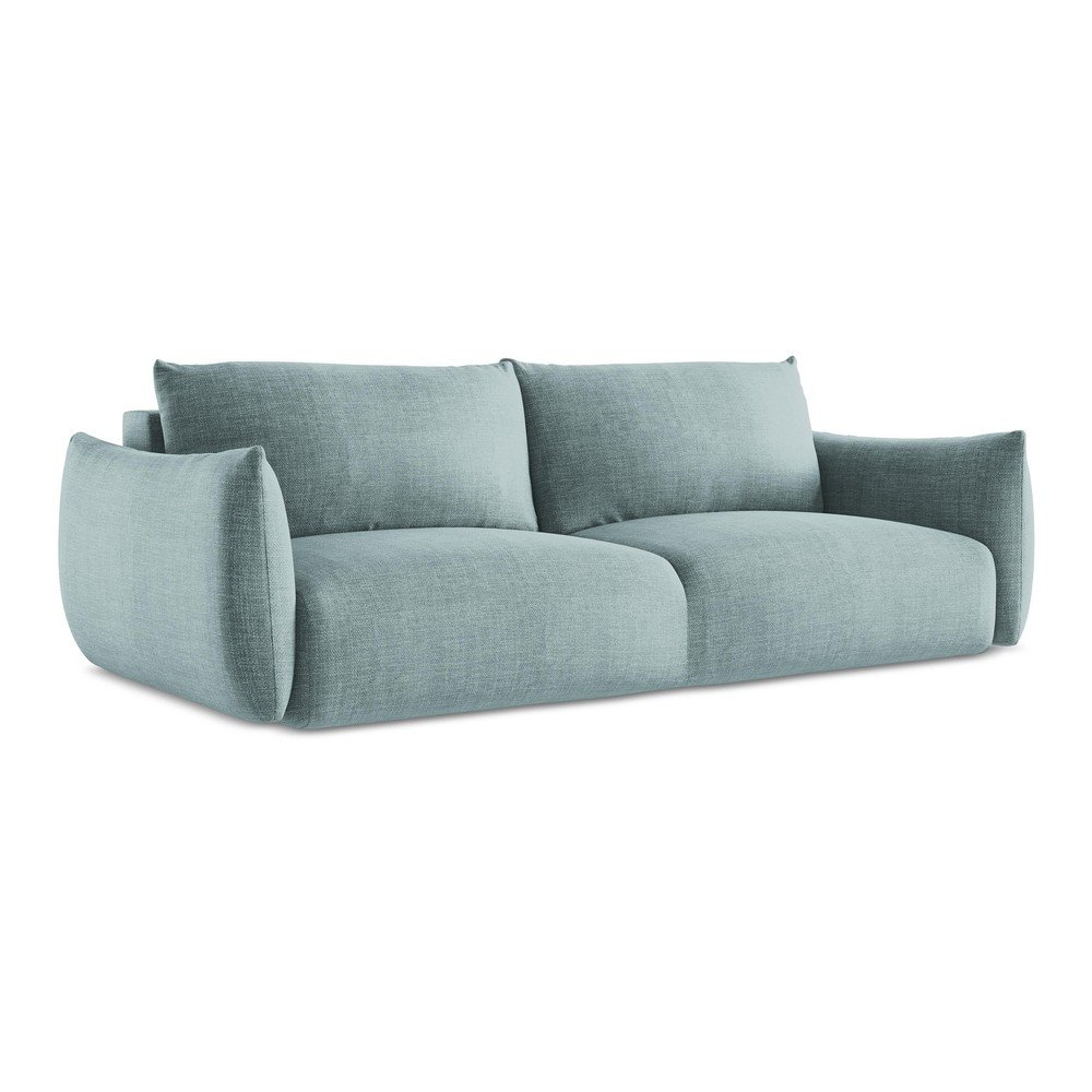 Niebieska rozkładana sofa 230 cm Leila – Makamii (zdjęcie 2)