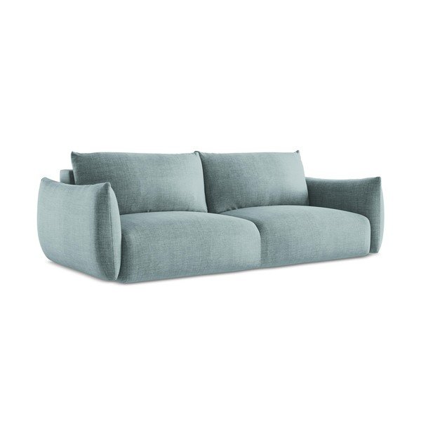 Niebieska rozkładana sofa 230 cm Leila – Makamii-image-2