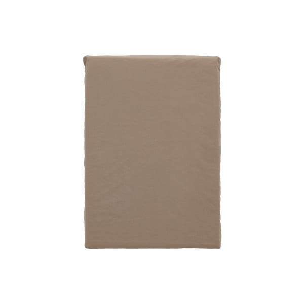 Brązowa pościel jednoosobowa z perkalu bawełnianego 140x200 cm Crisp – Södahl-image-3