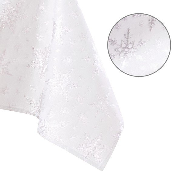 Obrus ze świątecznym motywem 140x240 cm White Christmas – Restilo-image-2