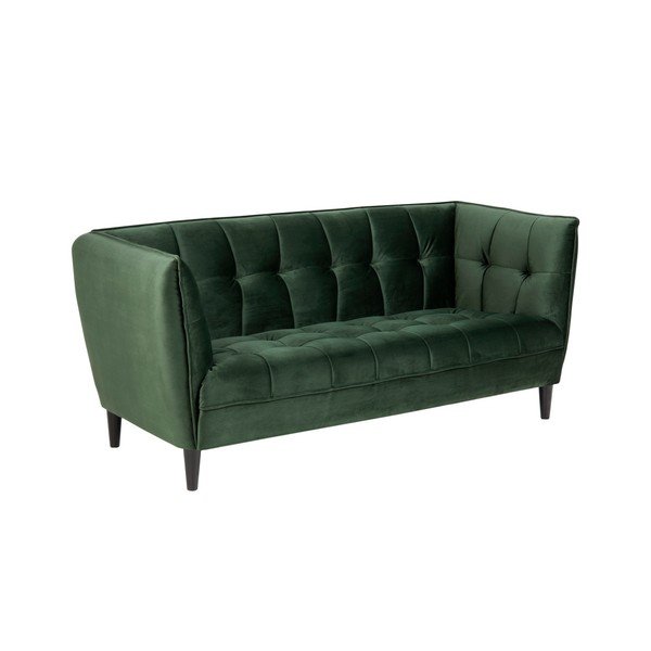 Ciemnozielona aksamitna sofa Actona Jonna-image-2