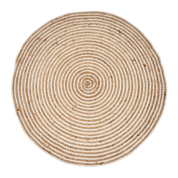 Naturalny okrągły dywan z juty ø 120 cm Natur – Casa Selección