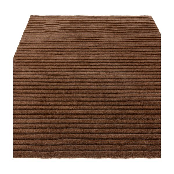 Ciemnobrązowy wełniany dywan tkany ręcznie 160x230 cm – Asiatic Carpets-image-1