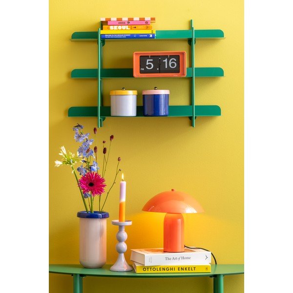 Niebieska wielopoziomowa metalowa półka 60 cm Cool Retro – PT LIVING-image-1