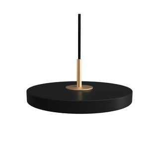 Czarna lampa wisząca LED z metalowym kloszem ø 15 cm Asteria Micro – UMAGE