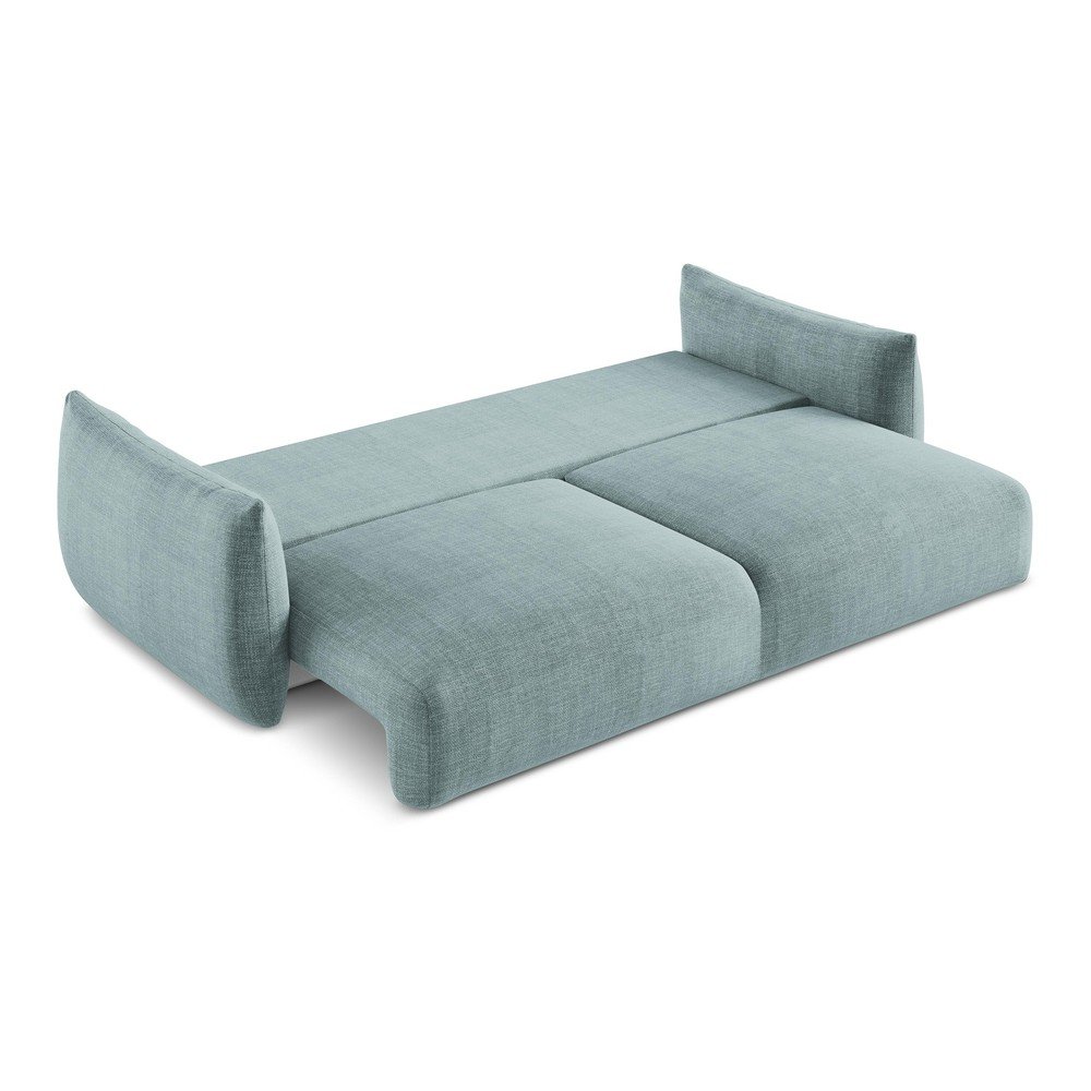 Niebieska rozkładana sofa 230 cm Leila – Makamii (zdjęcie 5)