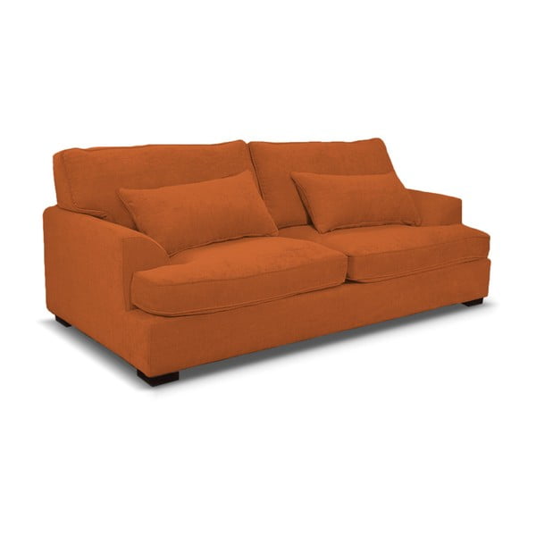 Pomarańczowa sofa czteroosobowa Rodier Ferrandine