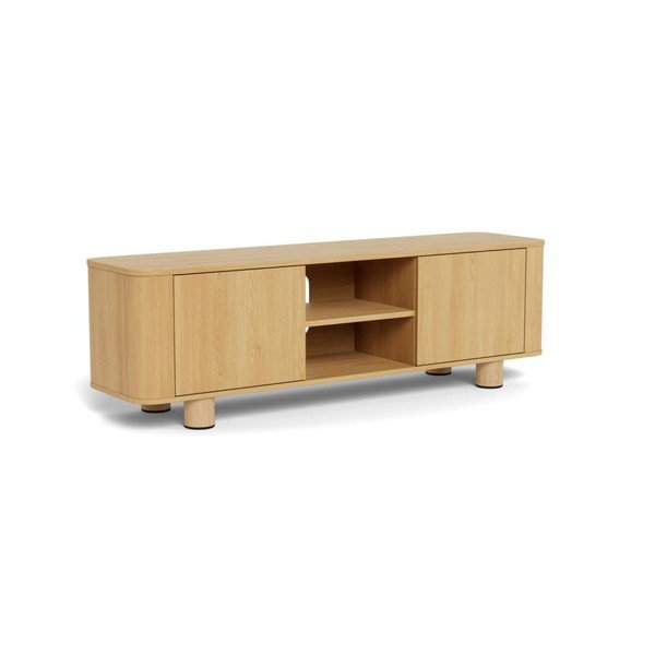 Szafka pod TV w dekorze dębu w naturalnym kolorze 160x50x40 cm Atmore – Actona