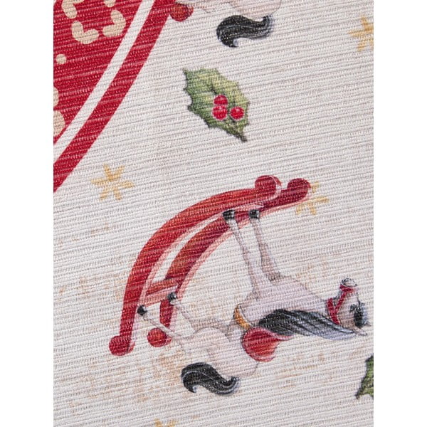 Czerwony okrągły dywan ze świątecznym motywem ø 160 cm Toy's Delight Rocking Horse – Villeroy&Boch-image-4
