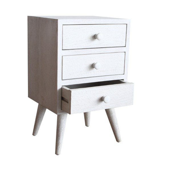 Stolik nocny Rustic White