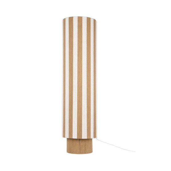 Biała/w naturalnym kolorze lampa stojąca z liny (wysokość 106 cm) Vienna Stripes – Leitmotiv