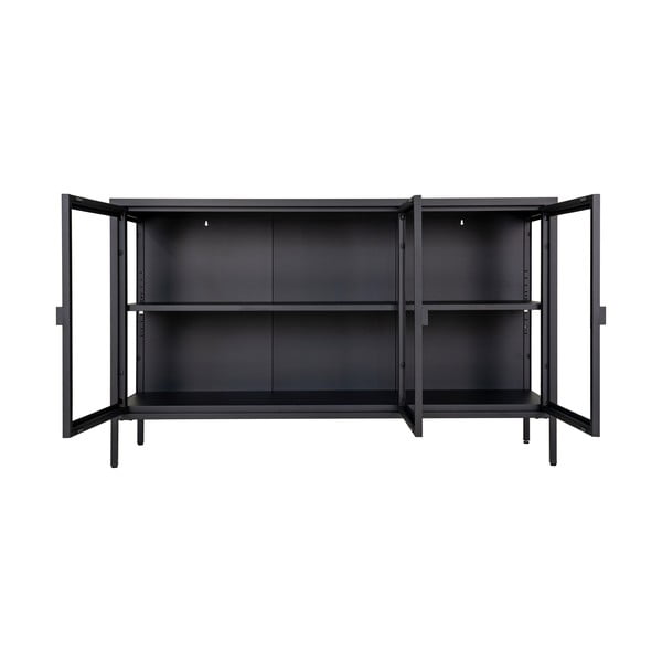 Czarna metalowa witryna 140x85 cm Brisbane – House Nordic-image-2
