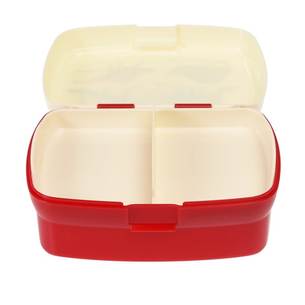 Czerwono-kremowy pojemnik śniadaniowy dla dzieci Prehistoric Land – Rex London-image-2