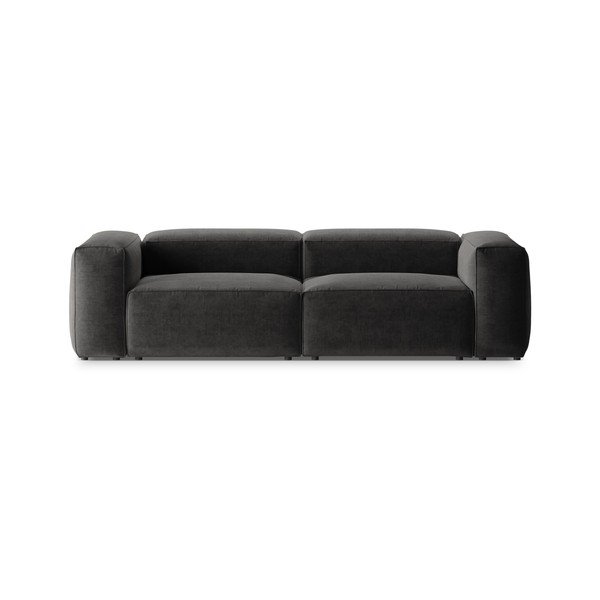 Ciemnoszara sofa 264 cm Bergamo – Cosmopolitan Design