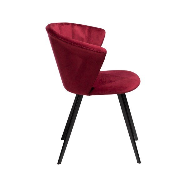Czerwony fotel DAN–FORM Denmark Merge Velvet-image-3