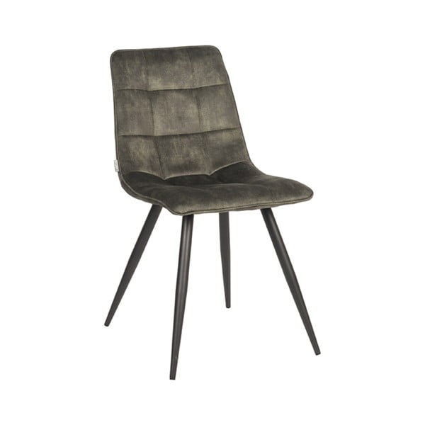 Aksamitne krzesła w kolorze khaki zestaw 2 szt. Jelt – LABEL51