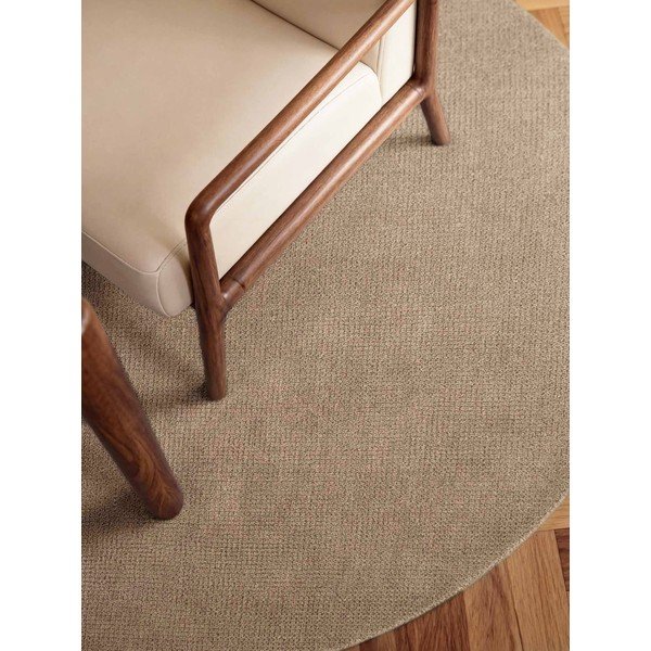 Beżowy wełniany okrągły dywan tkany ręcznie ø 160 cm Greenwich – Ted Baker-image-1