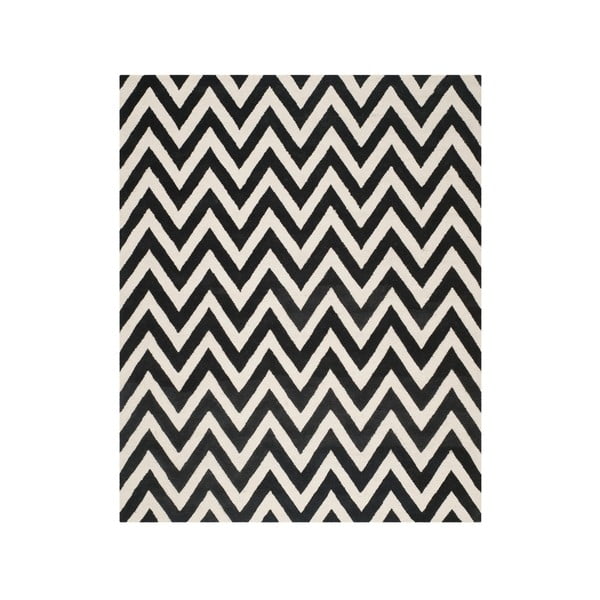 Wełniany dywan Safavieh Stella Black, 304x243 cm