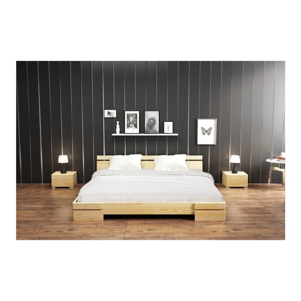 Łóżko 2-osobowe z drewna sosnowego SKANDICA Sparta, 160x200 cm-image-4