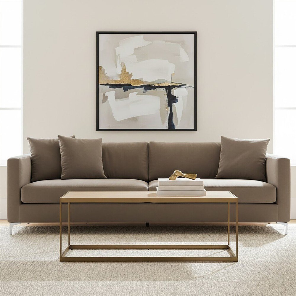 Brązowy/w naturalnym kolorze stolik z blatem w dekorze dębu 40x120 cm Grenoble – Premier Housewares (zdjęcie 6)
