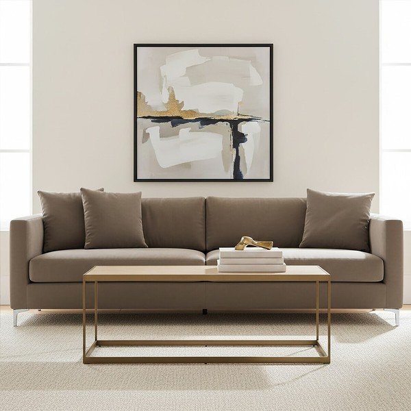 Brązowy/w naturalnym kolorze stolik z blatem w dekorze dębu 40x120 cm Grenoble – Premier Housewares-image-3