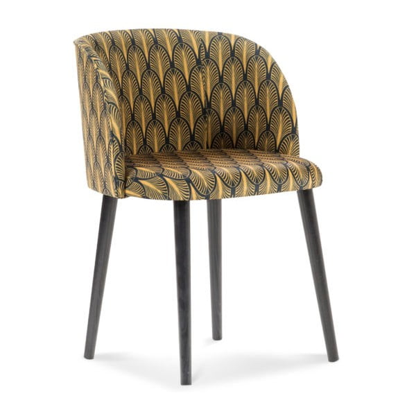 Krzesło z aksamitnym obiciem Windsor & Co Sofas Aurora