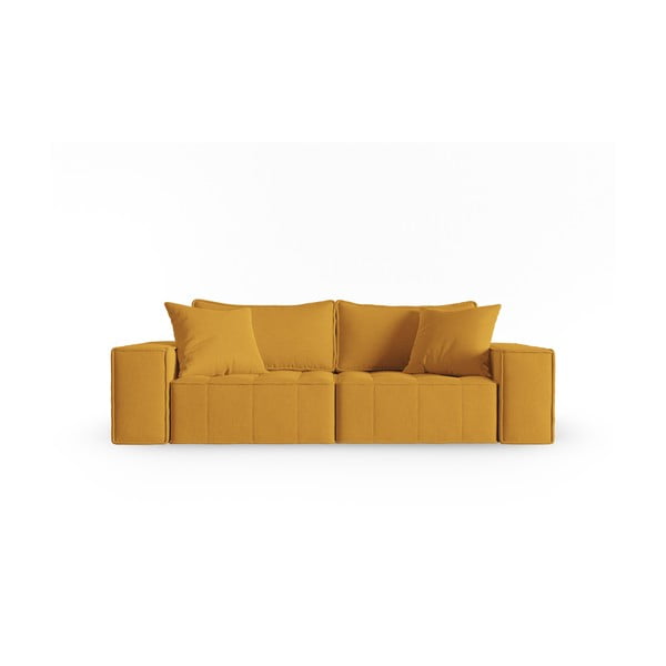 Żółta sofa 212 cm Mike – Micadoni Home