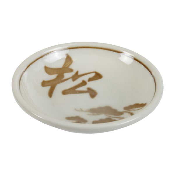 Beżowe porcelanowe naczynie na sos sojowy Tokyo Design Studio Soy