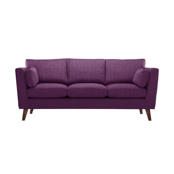 Śliwkowa sofa 3-osobowa Jalouse Maison Elisa