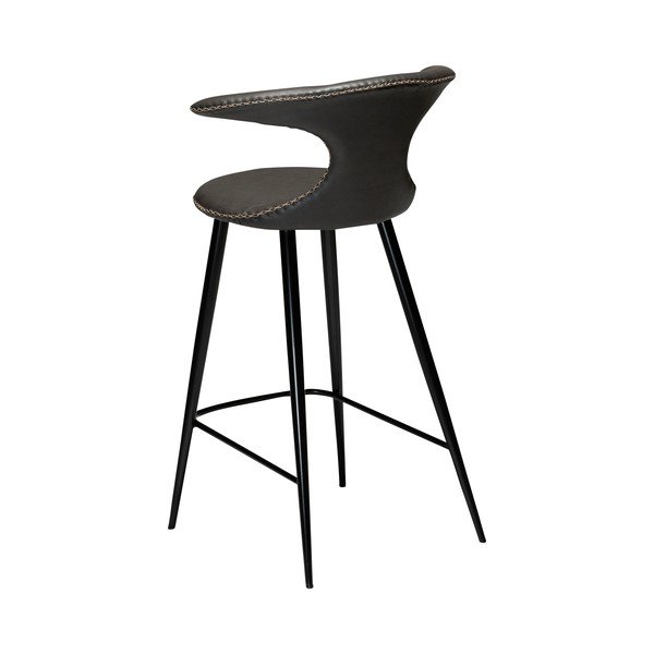 Ciemnoszary hoker z imitacji skóry DAN–FORM Denmark Flair, wys. 90 cm-image-2