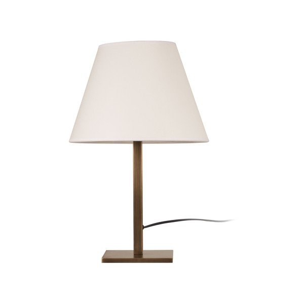 Lampa stołowa w złotej barwie z białym abażurem Dee-image-1