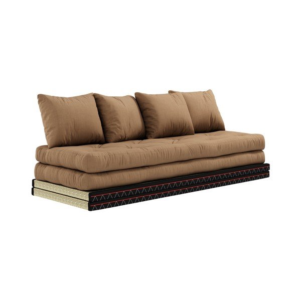 Sofa rozkładana z brązowym obiciem Karup Design Chico Mocca-image-1