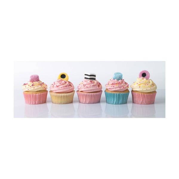 Obraz Cupcakes, 30x80 cm
