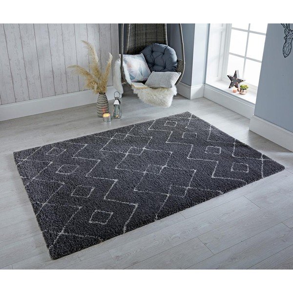 Ciemnoszary dywan Flair Rugs Imari, 160x230 cm-image-1