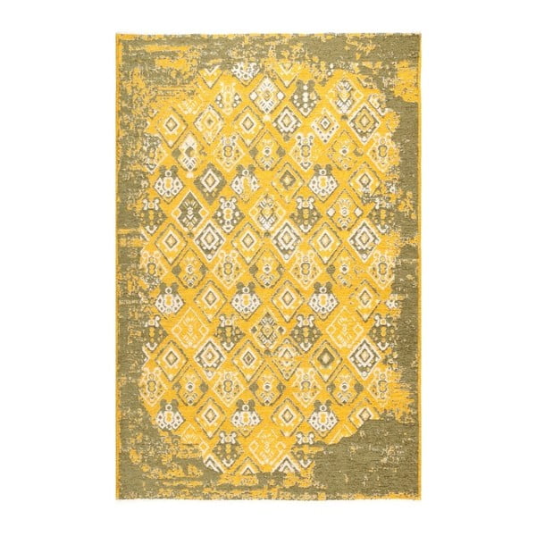 Żółto-zielony dywan dwustronny Halimod Maleah, 155x230 cm