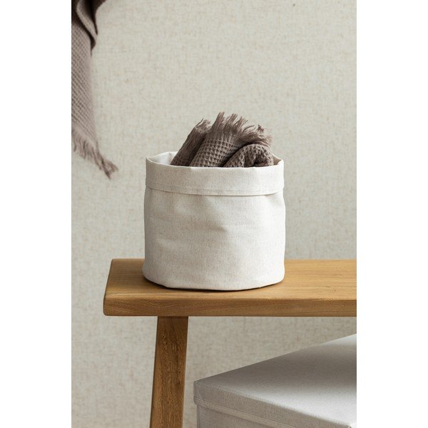 Tekstylny koszyk ø 20x20 cm Soft Storage Round – Bigso-image-3