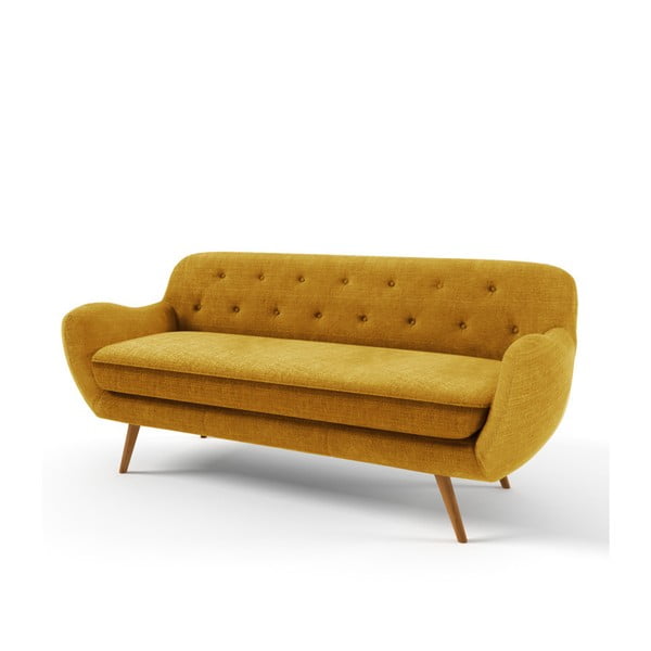 Pomarańczowa sofa trzyosobowa Wintech Zefir Portland