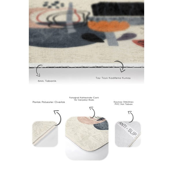 Beżowe aksamitne dywaniki łazienkowe zestaw 2 szt. 60x100 cm – Mila Home-image-3