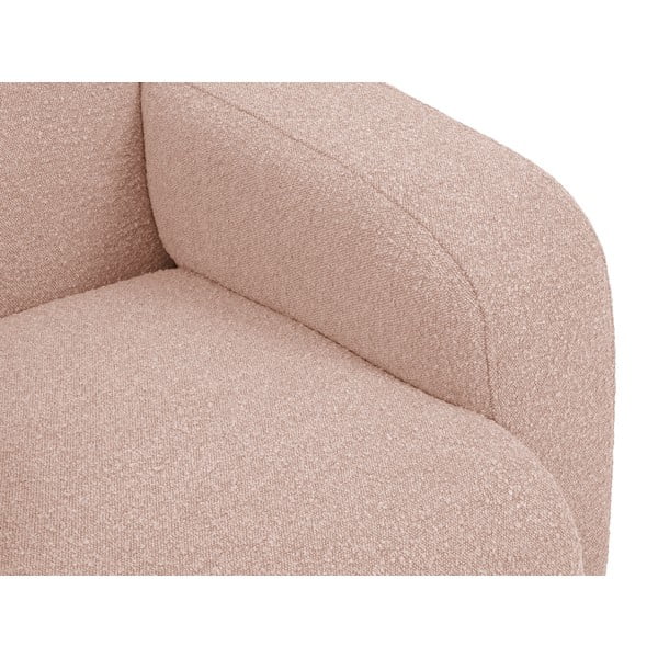 Różowa sofa z materiału bouclé 170 cm Molino – Micadoni Home-image-1