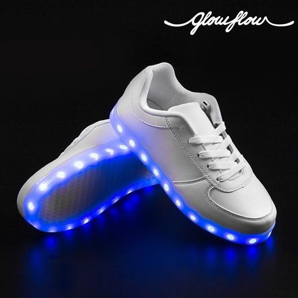 Białe tenisówki z LED InnovaGoods GlowFlow Trainers, rozm. 40-image-3