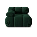 Zielony aksamitny moduł sofy (lewostronny) Bellis – Micadoni Home
