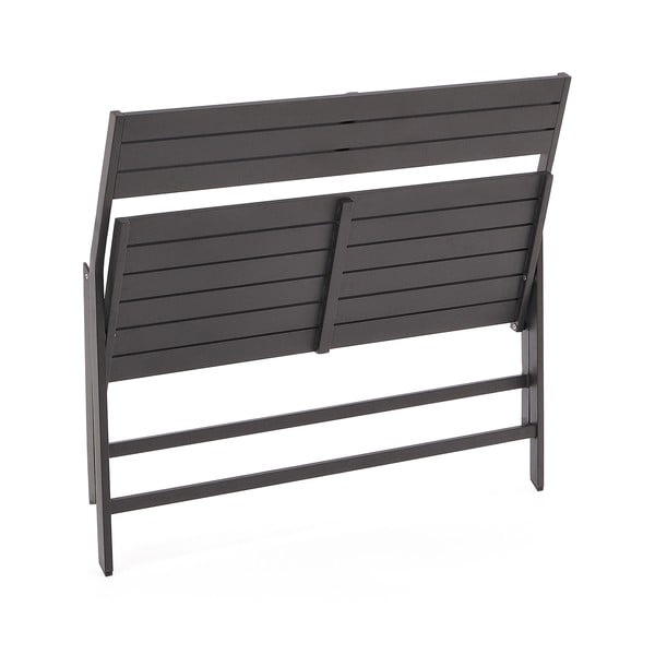 Czarna metalowa ławka ogrodowa Torreta – Kave Home-image-4