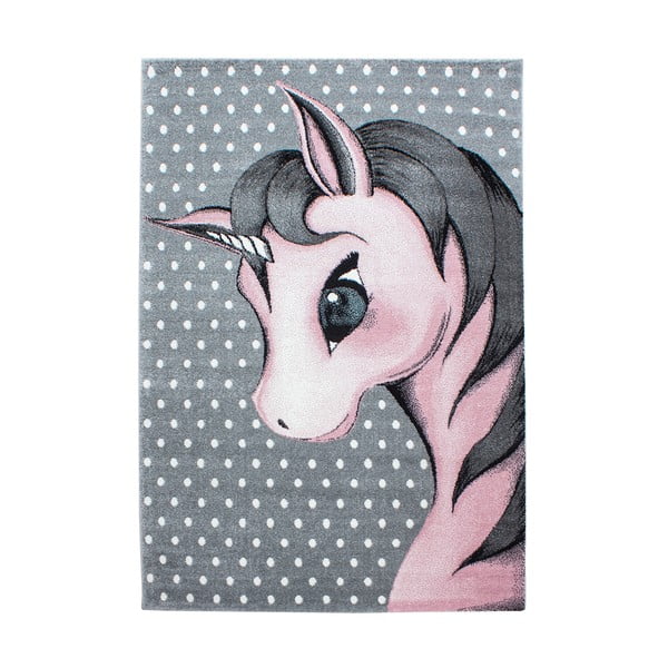 Różowo-szary dywan dziecięcy 80x150 cm Kids – Ayyildiz Carpets